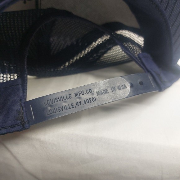 Vintage Navy Blue Team Formax Snapback Mesh Back Trucker Hat USA Made - Picture 8 of 9